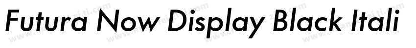 Futura Now Display Black Italic字体转换
